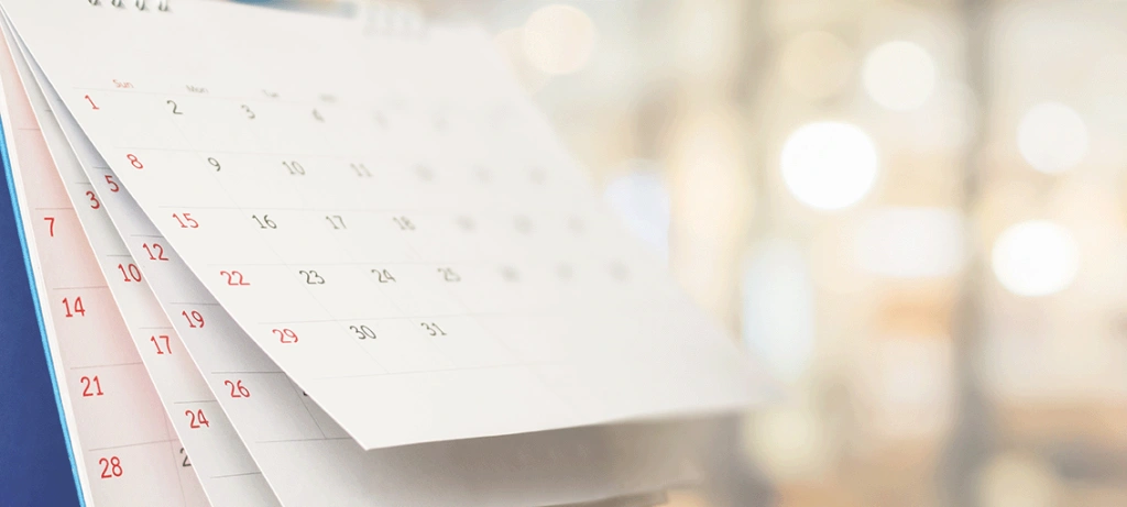 image of a calendar