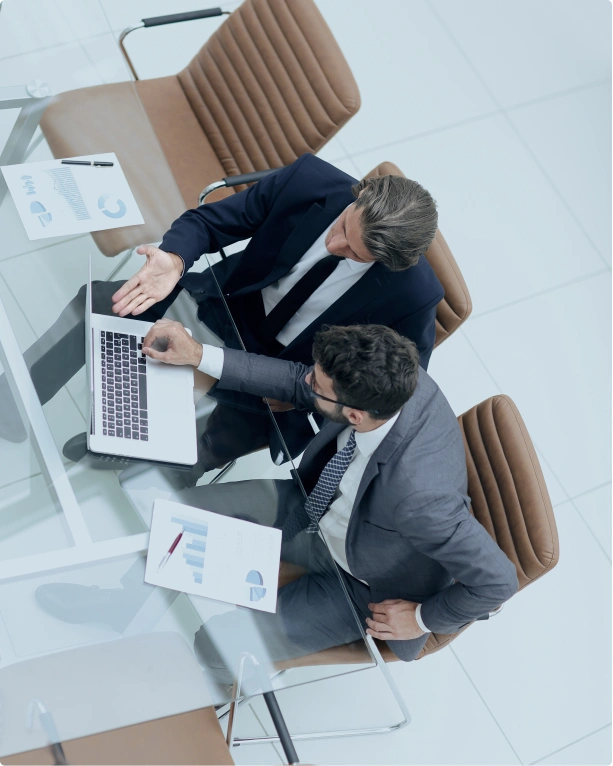 Business people at a conference table