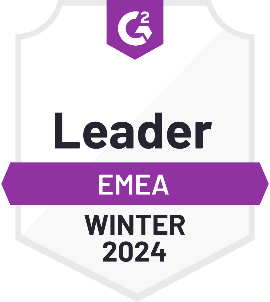 G2 badge awarding Descartes Market Leader in EMEA