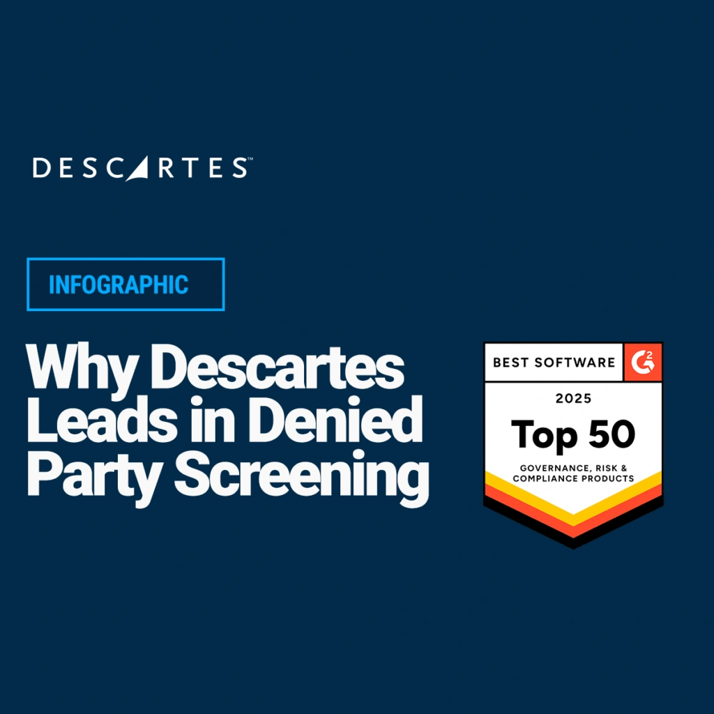 Descartes infographic with G2 data showing why it was rated top 50